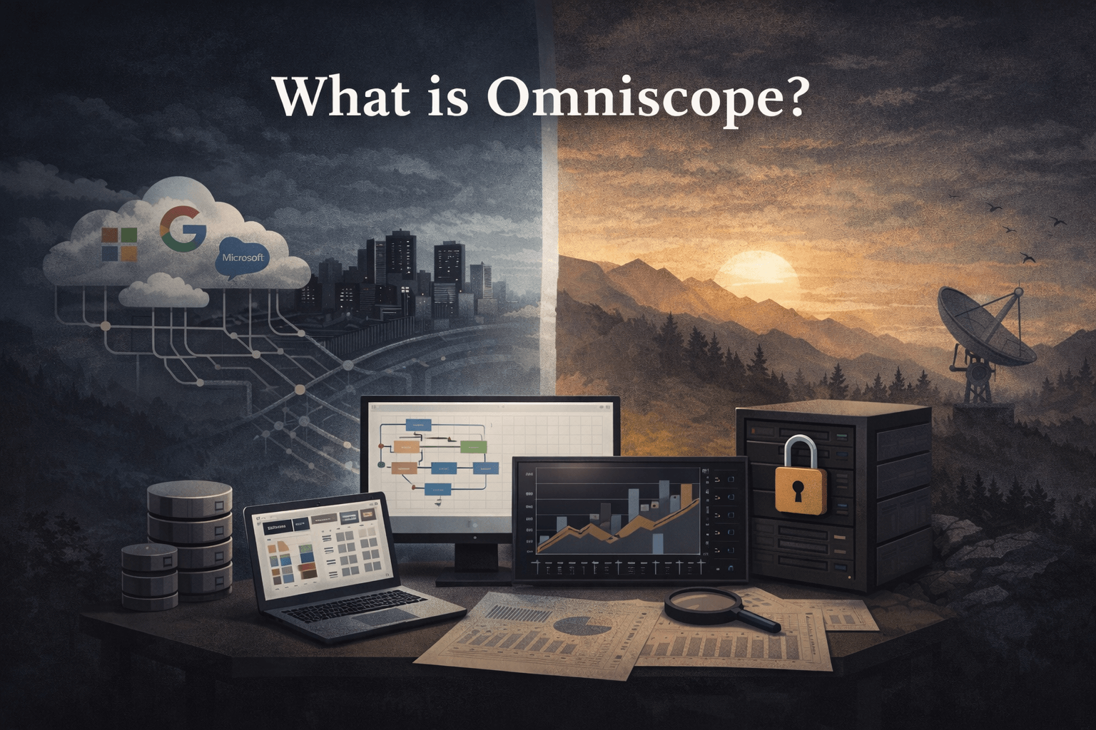 Omniscope connecting raw data, visible preparation, analysis and reporting in one workspace