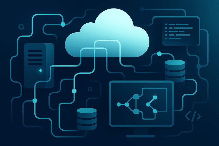 Visual DataOps workflow and report sharing the same Omniscope project